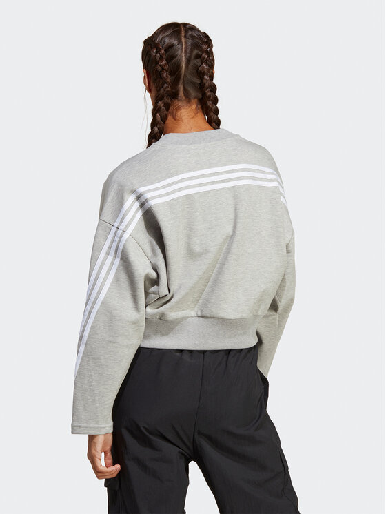 adidas adidas Pulóver Future Icons 3-Stripes Sweatshirt IB8496 Szürke Loose Fit