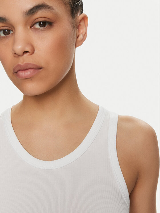 Calvin Klein Calvin Klein Top K20K206554 Biały Slim Fit