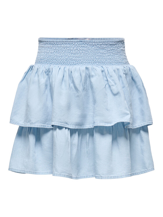 ONLY ONLY Mini suknja Charis 15363983 Svijetlo plava Regular Fit