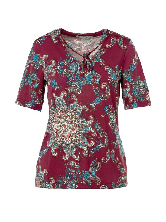 QUIOSQUE QUIOSQUE Blúzka ELPASO BLOUSE Bordová Regular Fit