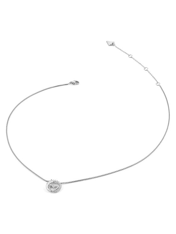 Guess Guess Naszyjnik JUBN05526JW Srebrny