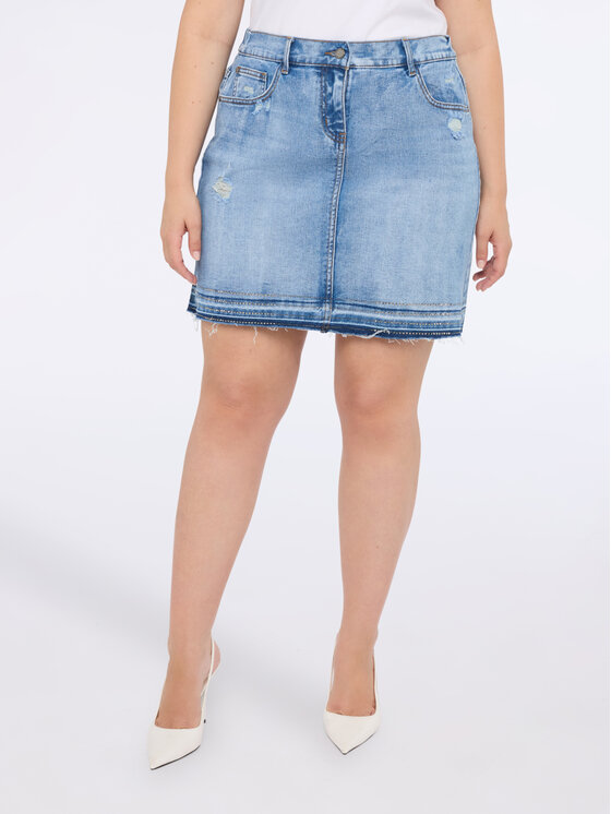 Fiorella Rubino Fiorella Rubino Minigonna 1439T000361N004 Turchese A-Line Fit