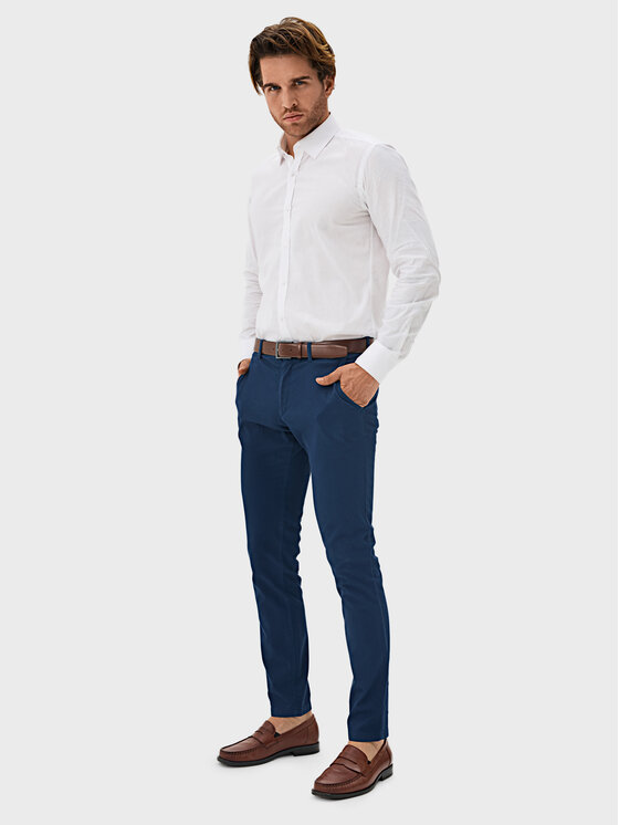 Evenemen Evenemen Chinosy Lukas Niebieski Slim Fit