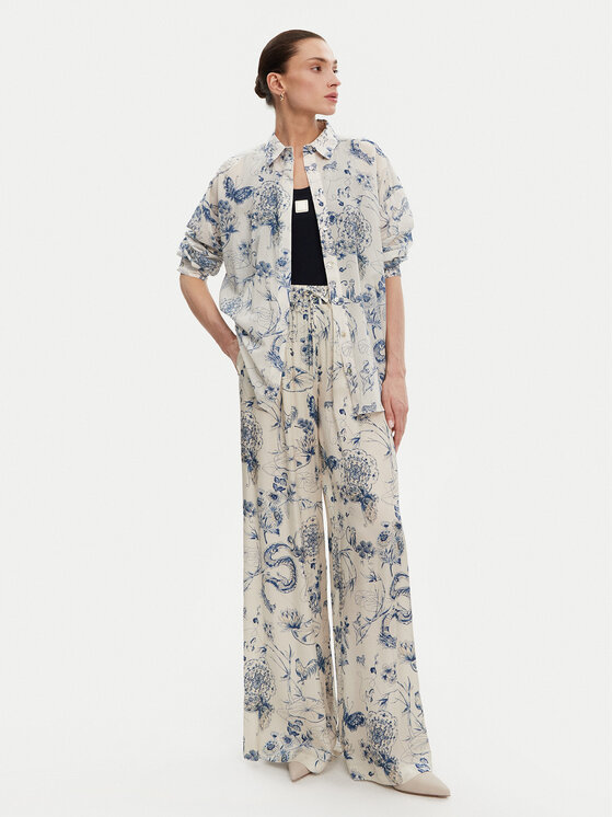 Fracomina Fracomina Πουκάμισο FJ25ST6002W621N4 Μπλε Relaxed Fit
