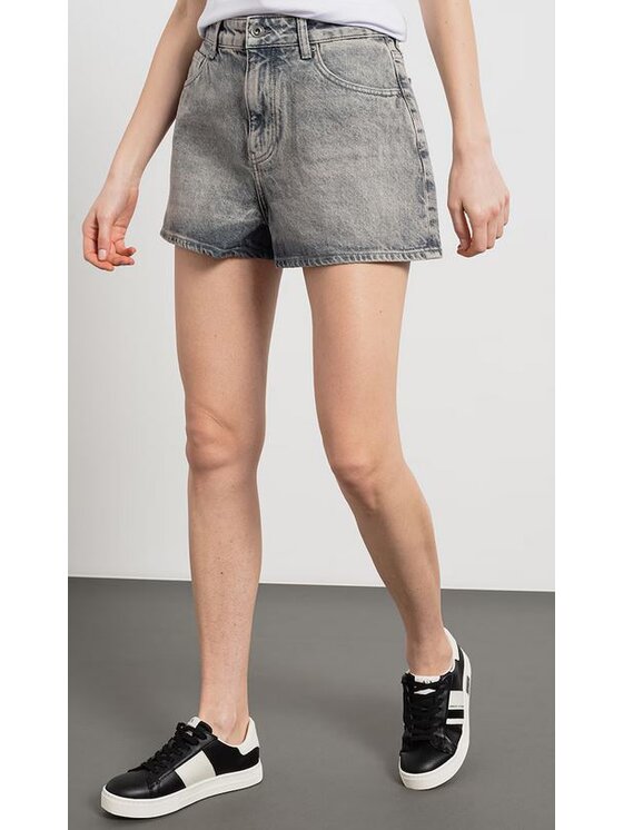 Armani Exchange Armani Exchange Šortky z materiálu 3DYJ78 Y16BZ 0903 Šedá Regular Fit