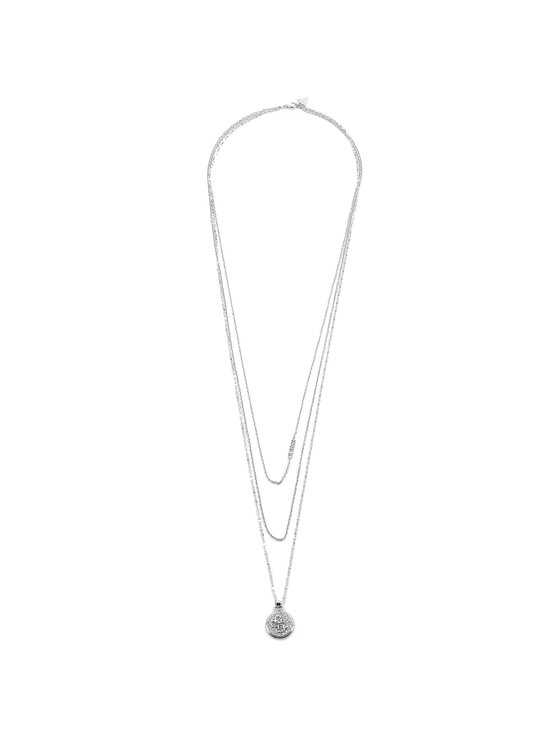 Guess Guess Ogrlica Dreaming Guess JUBN03 127JW Srebrni premaz od rodija