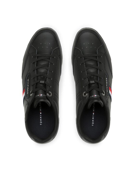 Tommy Hilfiger Tommy Hilfiger Snīkeri Classic Lo Cupsole Leather FM0FM04277 Melns
