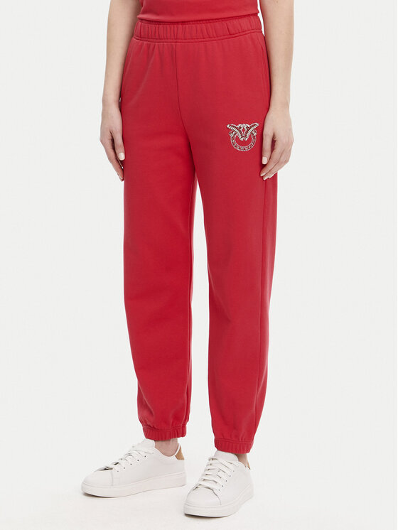 PINKO PINKO Jogginghose Plumcake 104790 A2G8 Rot Regular Fit
