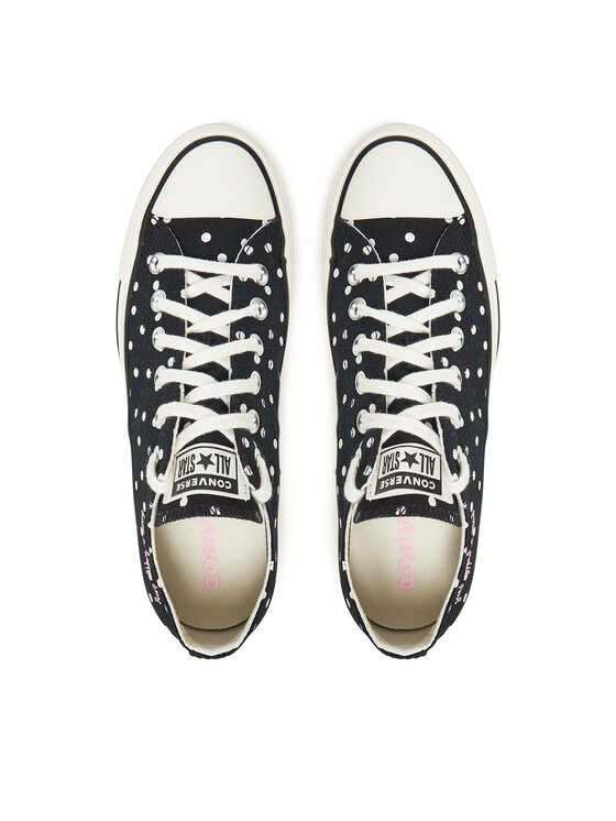 Converse Converse Plátěnky Chuck Taylor All Star Polka Dots A12570C Černá