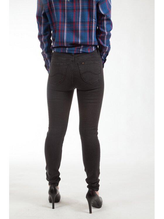Lee Lee Jeansy L626SHMY Czarny Skinny Fit