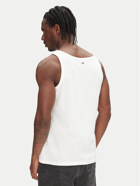 Tommy Jeans Tommy Jeans Tank-Top Entry Graphic DM0DM20790 Écru Slim Fit