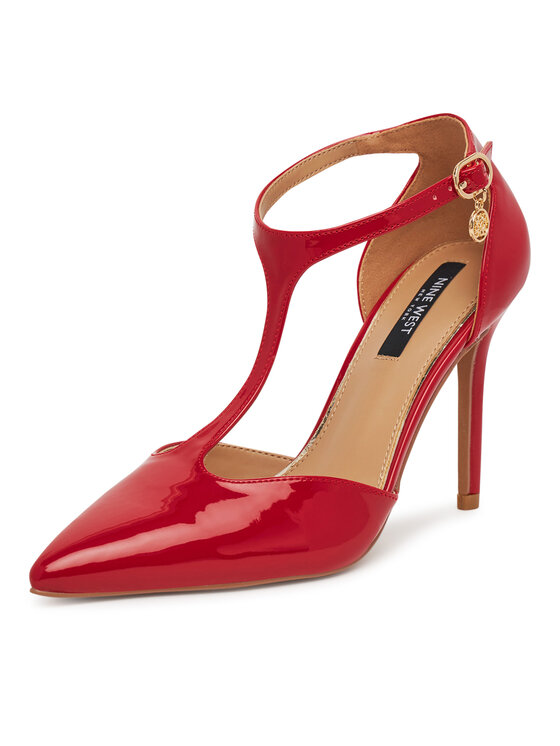 Nine West Nine West Pantofi cu toc subțire WS21582-01 Roșu