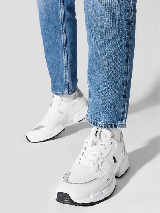 Chaussure ralph lauren blanc on sale