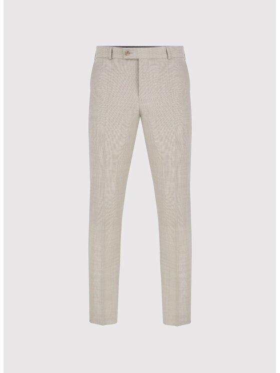 Pako Lorente Pako Lorente Spodnie garniturowe P25SP-6G-039 Beżowy Slim Fit