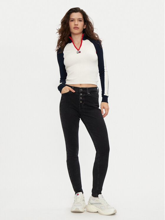Tommy Jeans Tommy Jeans Jeansy Nora DW0DW19543 Czarny Skinny Fit