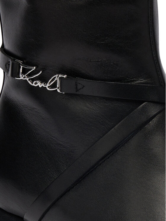 KARL LAGERFELD KARL LAGERFELD Kozačky KL30375 Černá