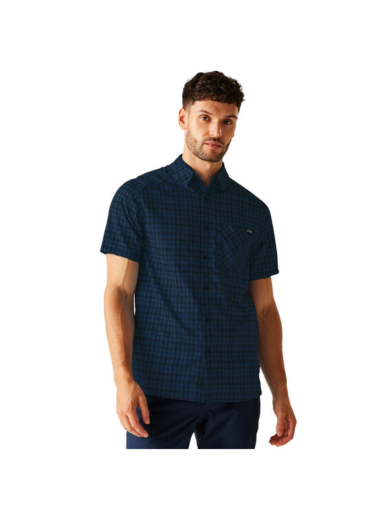 Regatta Regatta Koszula Begarno Granatowy Short Fit