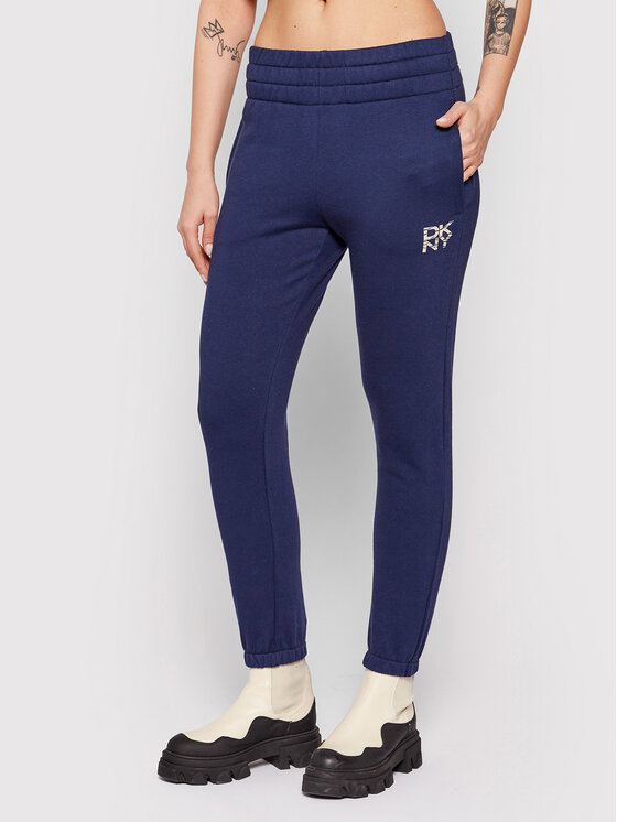 DKNY Sport Pantaloni trening DP1P2716 Bleumarin Regular Fit