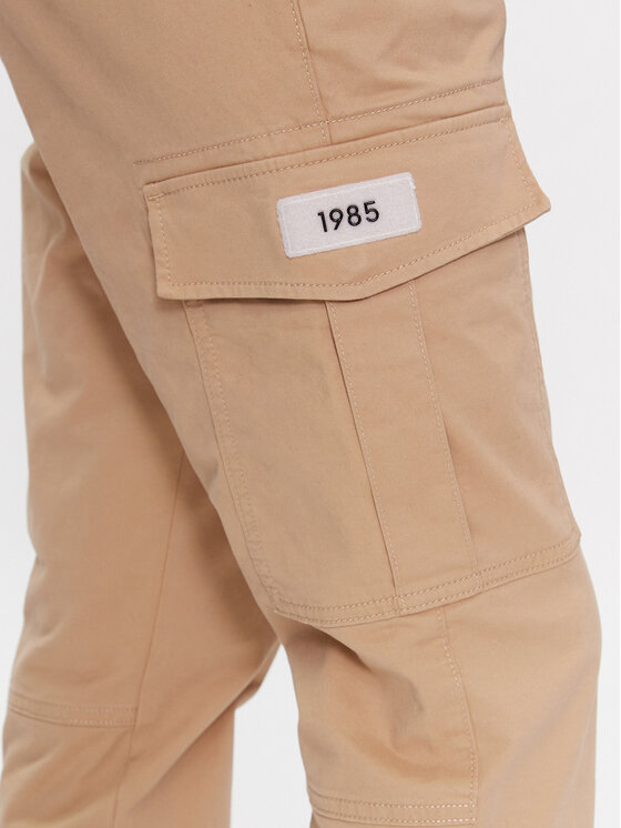 Tommy Jeans Tommy Jeans Riidest püksid Austin DM0DM18341 Beež Slim Fit