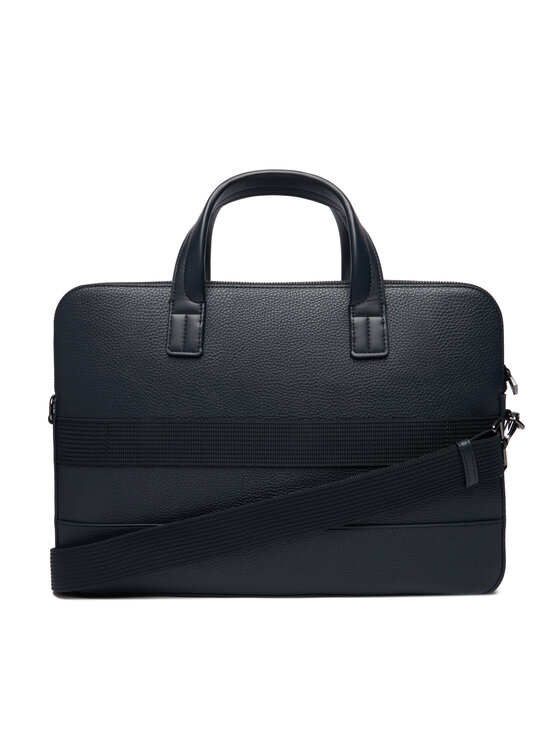Tommy Hilfiger Tommy Hilfiger Taška na laptop Th Central Slim Computer Bag AM0AM13631 Tmavomodrá