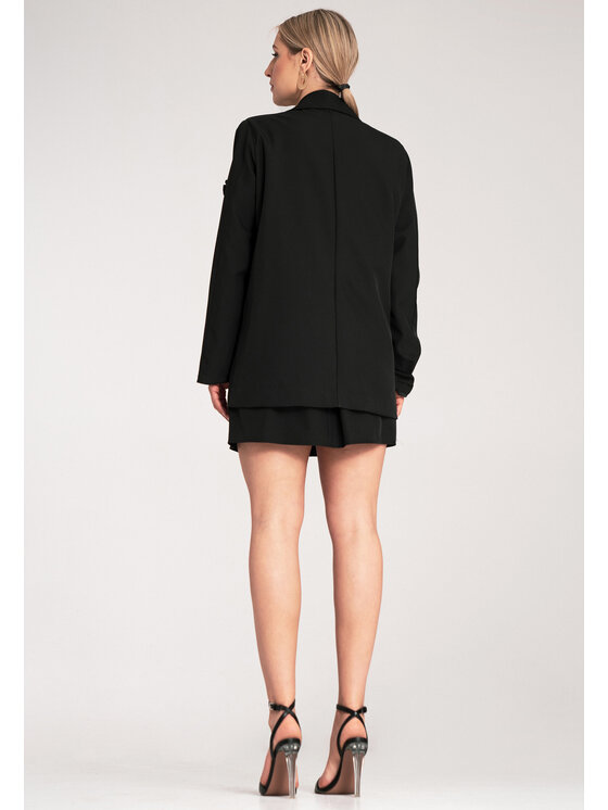 FIGL FIGL Σακάκι M1153 Μαύρο Loose Fit