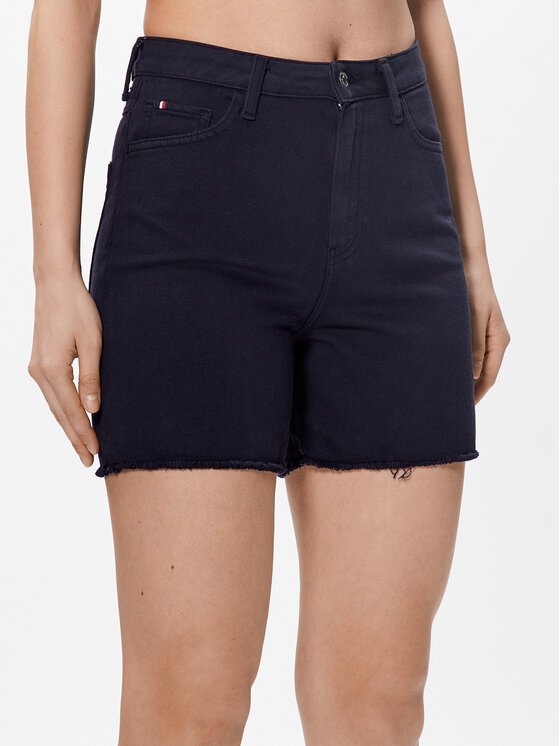 Tommy Hilfiger Džínsové šortky WW0WW40211 Tmavomodrá Regular Fit
