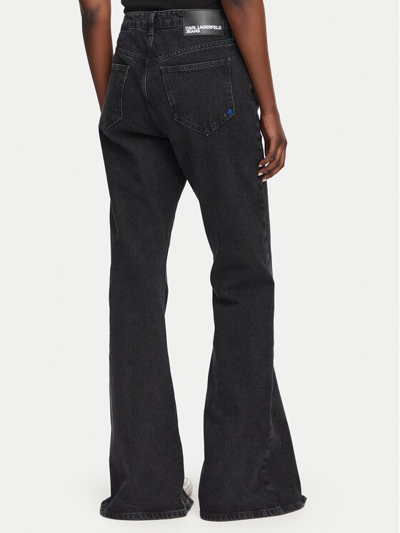 Karl Lagerfeld Jeans Karl Lagerfeld Jeans Jeans hlače B3W10063 Črna Flare Fit