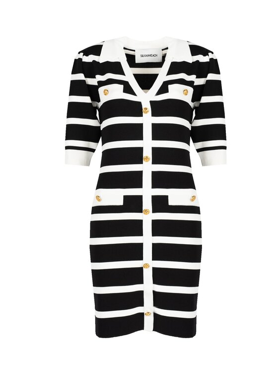 Silvian Heach Silvian Heach Φόρεμα καθημερινό GPP23246VE Μαύρο Slim Fit
