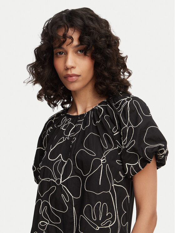 French Connection French Connection Kleid für den Alltag Rhodes 719Q1 Schwarz Regular Fit