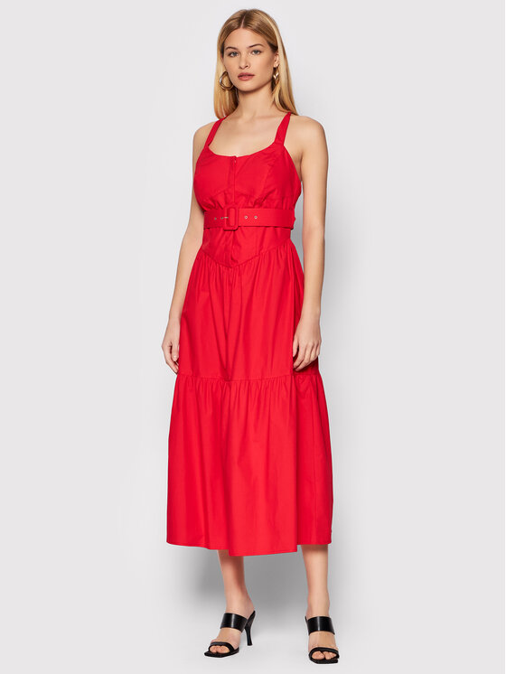 Fracomina Kasdieninė suknelė FR22SD2008W40001 Raudona Regular Fit