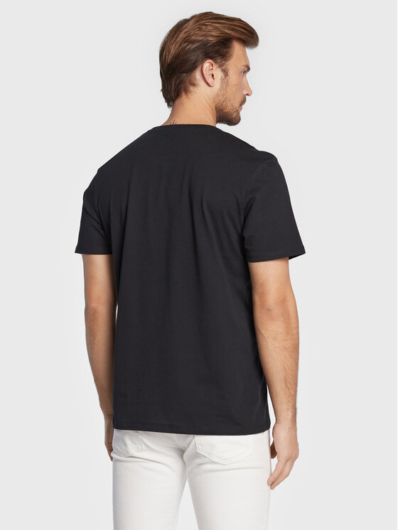 Wrangler Wrangler T-shirt Sign Off W70MD3100 112319289 Nero Regular Fit