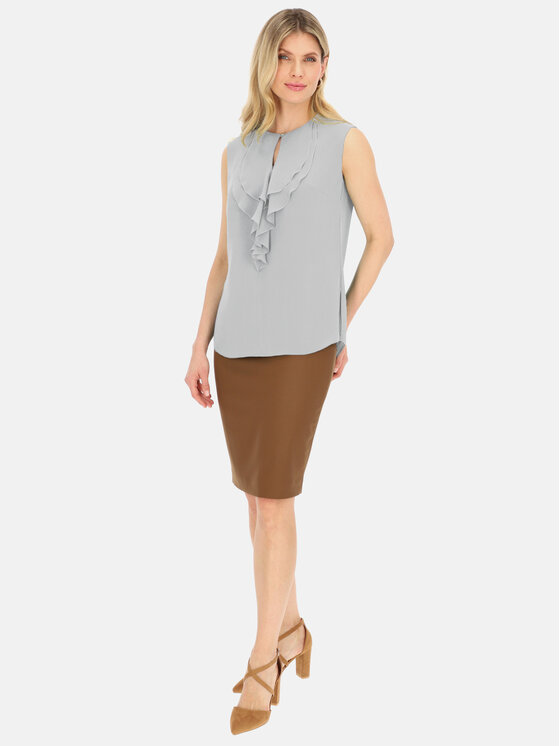 Potis & Verso Potis & Verso Bluzka Oaza Szary Regular Fit