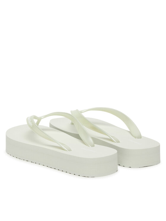 Calvin Klein Calvin Klein Zehentrenner Flatform Flip Flop Met Tpu HW0HW03120 Weiß