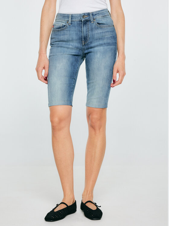 BIG STAR BIG STAR Szorty jeansowe CLARISSA Niebieski Slim Fit