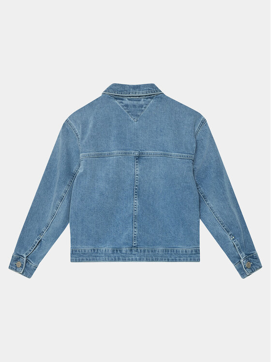 Tommy Hilfiger Tommy Hilfiger Jeans jakna Denim Trucker Jacket KG0KG07798 Modra Slim Fit