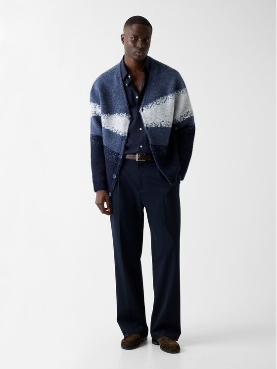 Guess Guess Kalhoty z materiálu 180890 Modrá Regular Fit