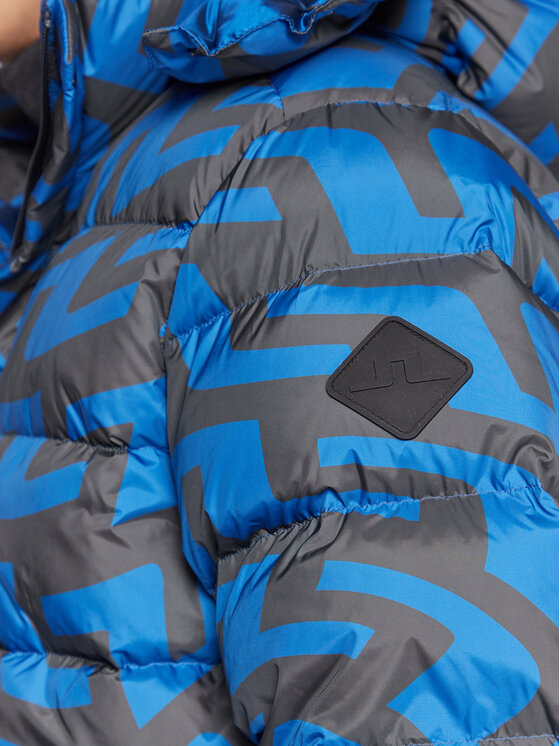 J.Lindeberg J.Lindeberg Kurtka puchowa Sphere Print AMOW06668 Granatowy Regular Fit