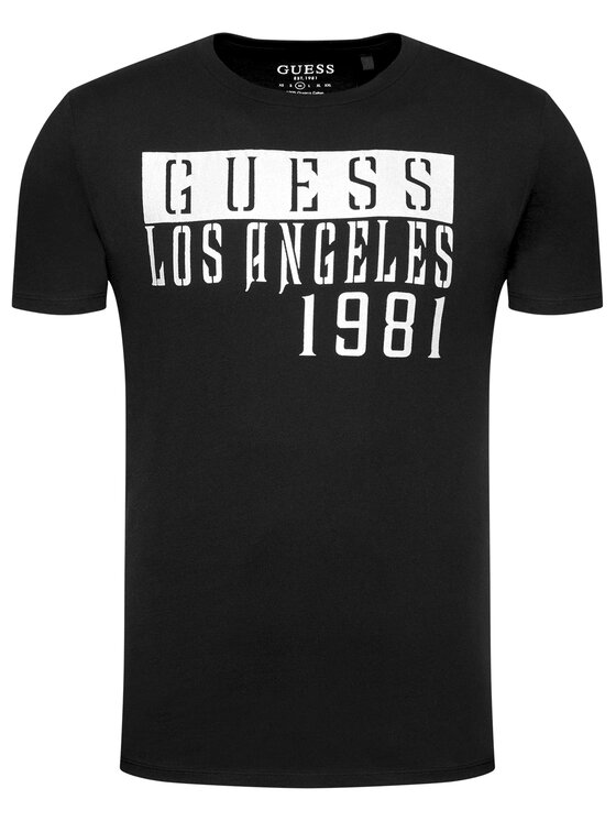 Guess Guess T-Shirt M0RI57 R9YD0 Μαύρο Regular Fit