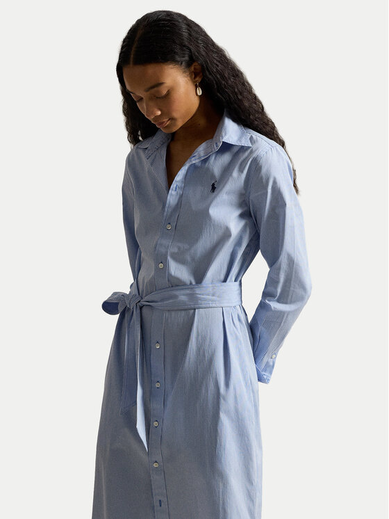 Polo Ralph Lauren Polo Ralph Lauren Marškinių tipo suknelė 211A96362001 Žydra Regular Fit