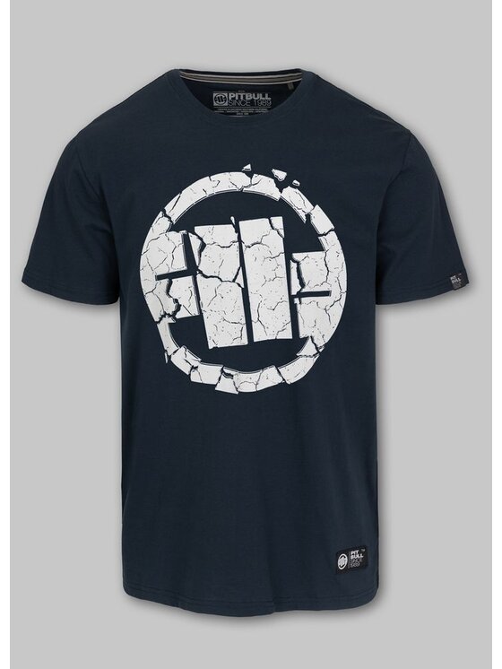 PITBULL PITBULL T-Shirt Koszulka męska SCRATCH XS Granatowy Regular Fit