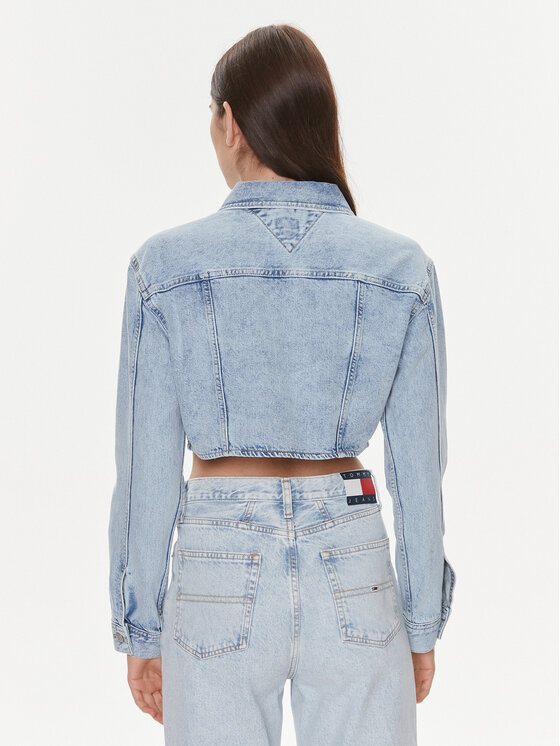 Tommy Jeans Tommy Jeans Traper jakna DW0DW17450 Plava Slim Fit