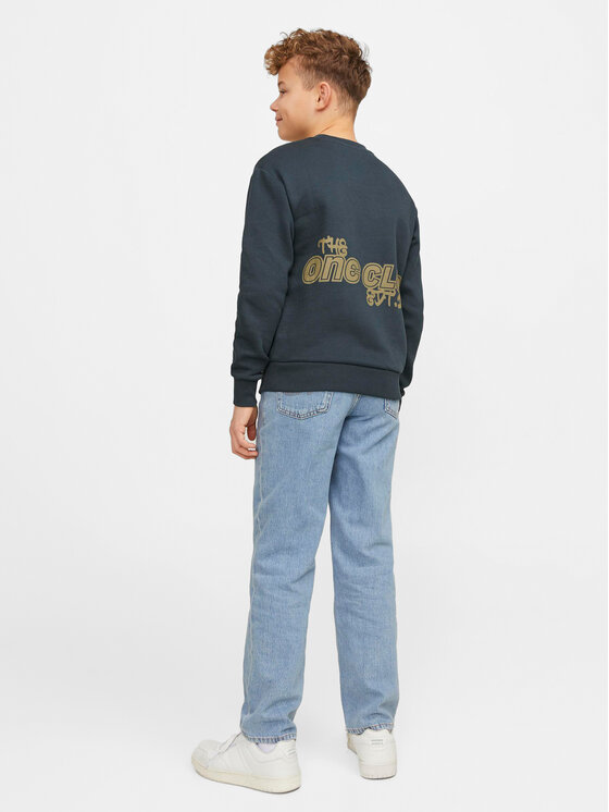 Jack&Jones Junior Jack&Jones Junior Jeans hlače Chris 12251365 Modra Relaxed Fit
