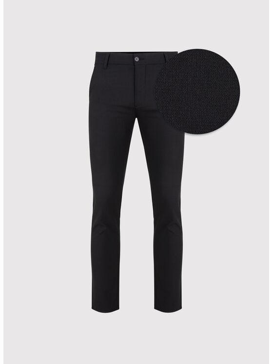 Pako Lorente Pako Lorente Spodnie materiałowe P25SF-WX-009 Czarny Slim Fit