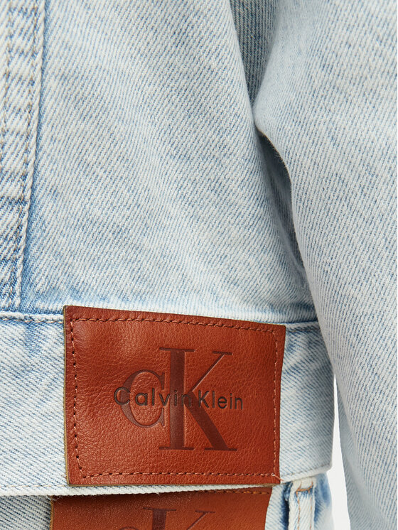 Calvin Klein Jeans Calvin Klein Jeans Farmer kabát LV047F680G Kék Cropped Fit