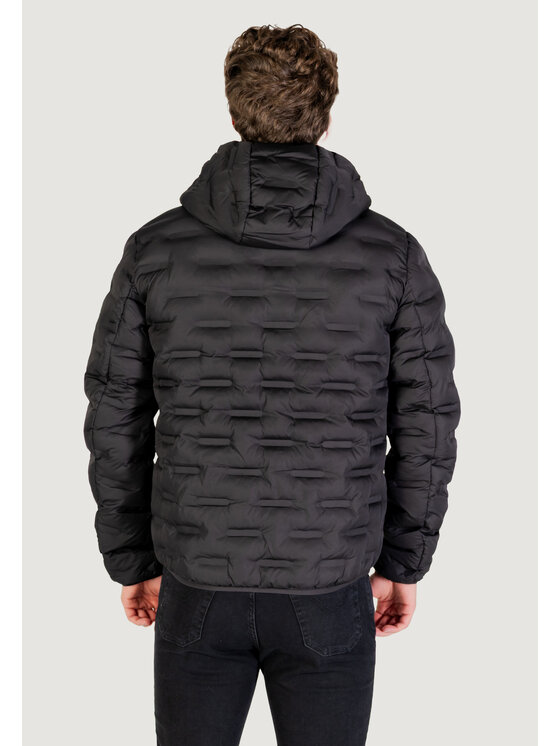 REPLAY REPLAY Kurtka skórzana M8401.000.84168N Czarny Modern Fit