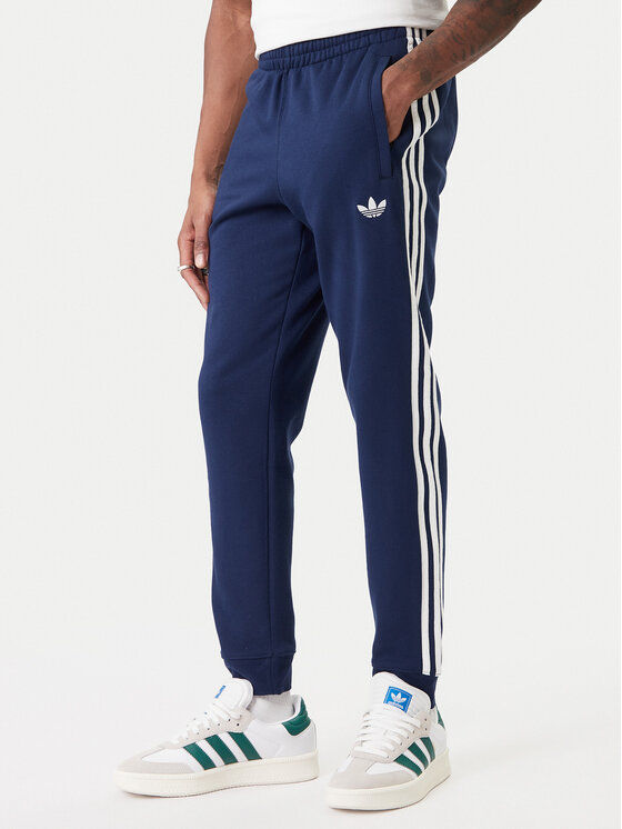 adidas adidas Спортивні штани 3-Stripes KE3561 Cиній Slim Fit