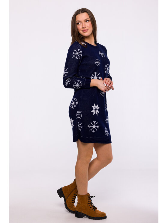 Made of Emotion Made of Emotion Sveter MXS11 Tmavomodrá Comfort Fit