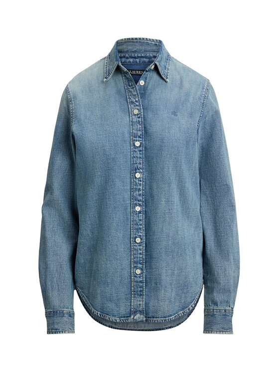 LAUREN RALPH LAUREN LAUREN RALPH LAUREN Teksasärk 200P08166001 Sinine Straight Fit