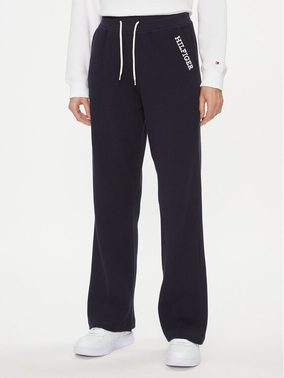 Tommy Hilfiger Tommy Hilfiger Spodnie dresowe UW0UW04946 Granatowy Relaxed Fit