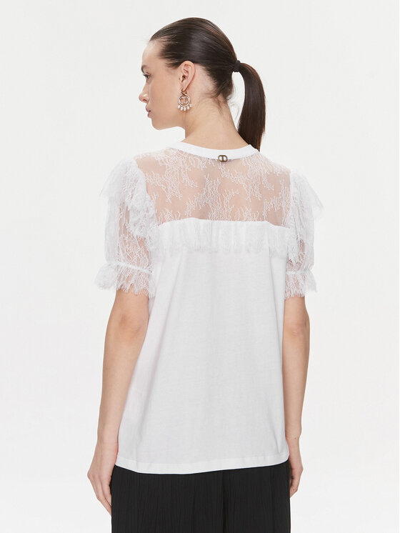 TWINSET TWINSET Majica 241TP2217 Bijela Regular Fit